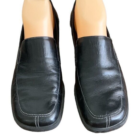 Naturalizer Leather Slip On Loafer Sz 7N Black #111D - Picture 2 of 10